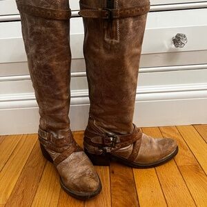 Lavorazione Artigiana ENDLESS Size 6 / 36 Womens Distressed Brown Pull On Boots